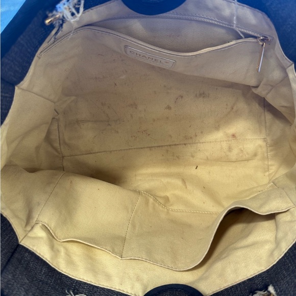 Chanel Small Canvas Deauville Tote - Picture 6 of 9